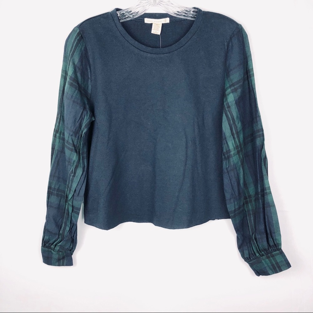 7 Sisters Woven Long Sleeve Top